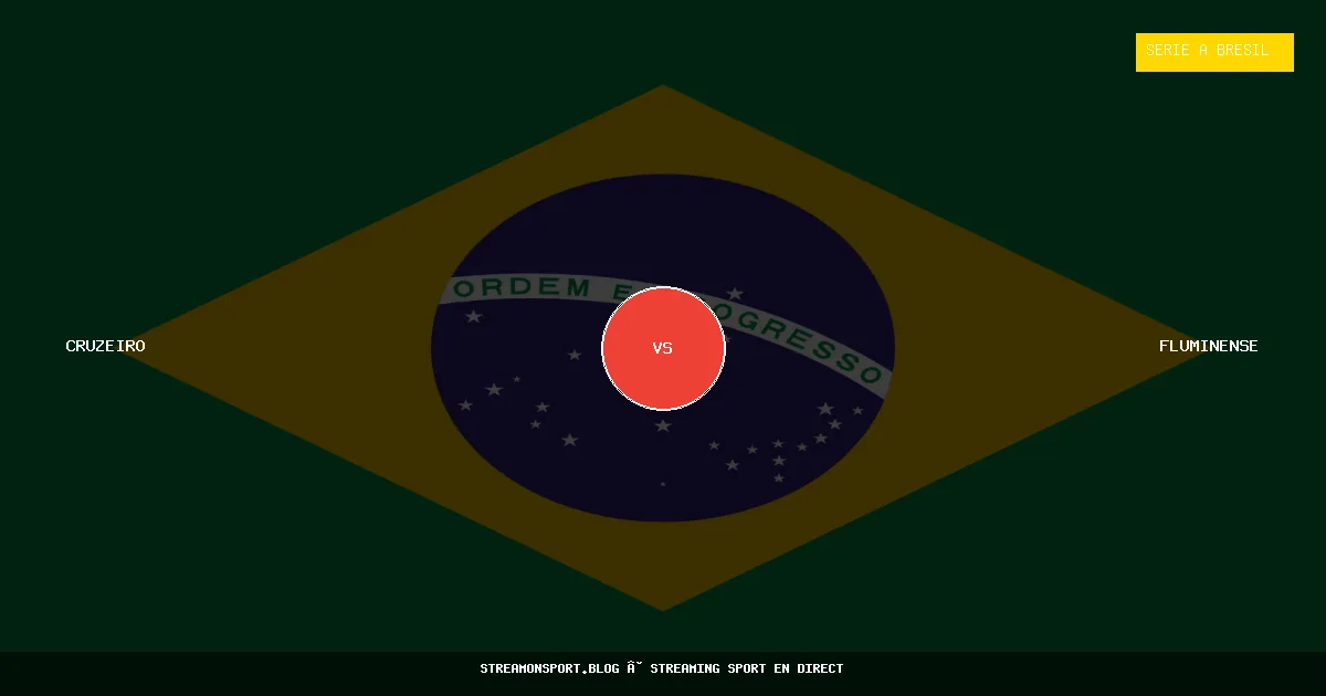 Cruzeiro vs Fluminense — Serie A Bresil