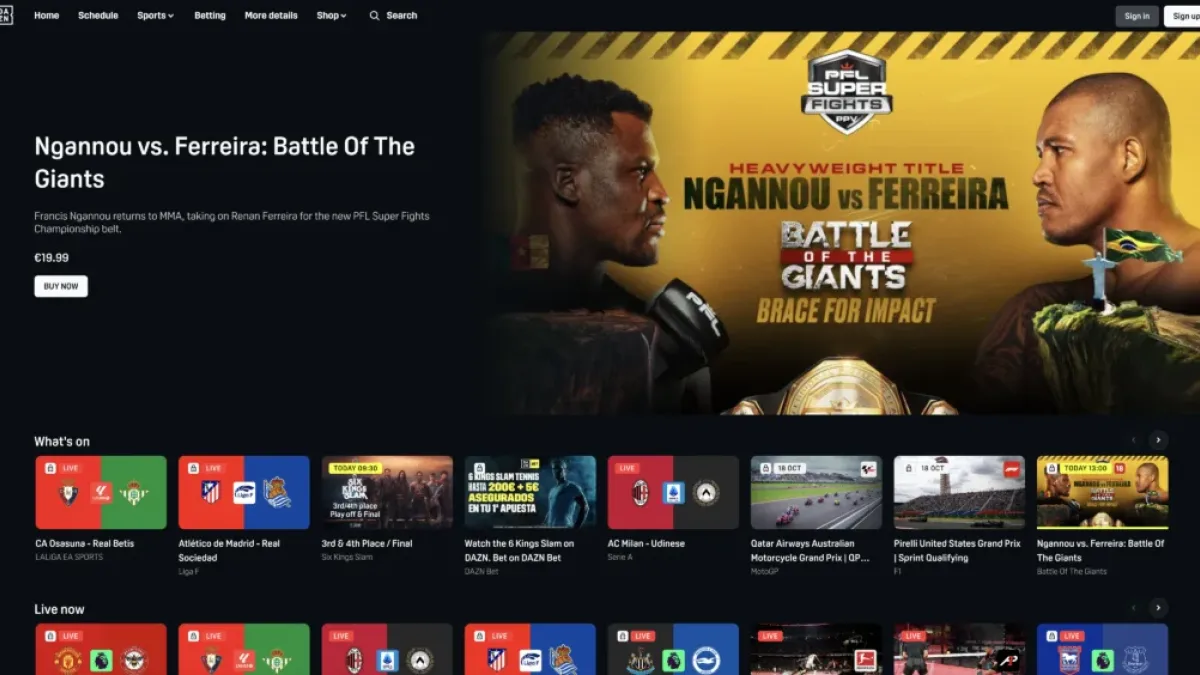 Accéder à DAZN en France – Votre Portail vers le Sport en Streaming