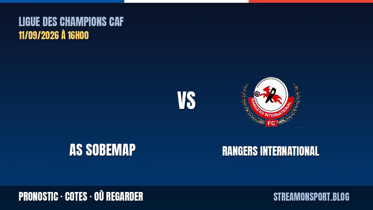 AS Sobemap - Rangers International — Ligue des Champions CAF, pronostic et cotes