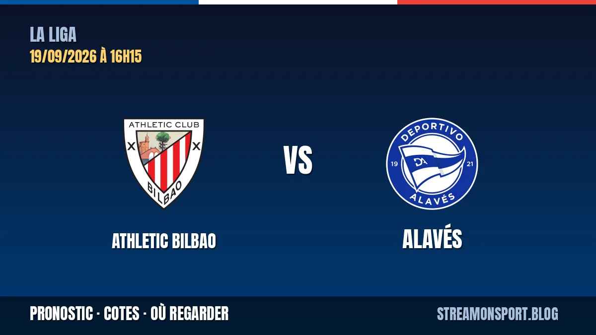 Athletic Bilbao - Alavés — La Liga, pronostic et cotes