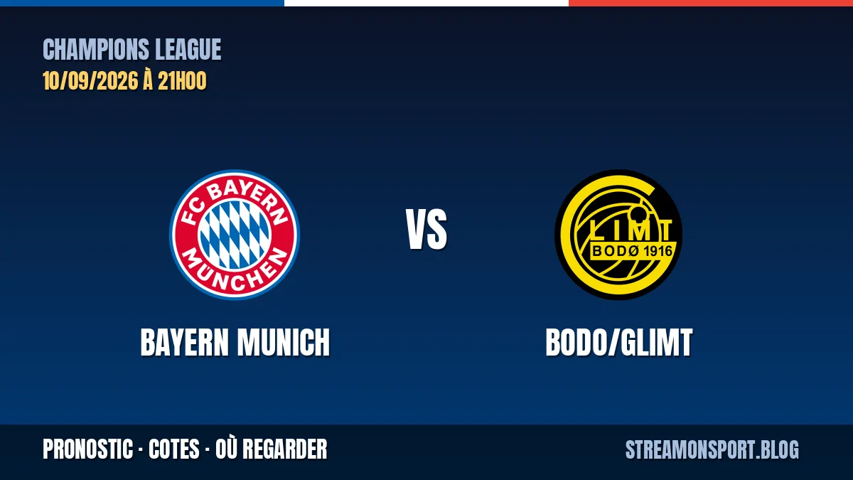 Bayern Munich - Bodo/Glimt — Champions League, pronostic et cotes