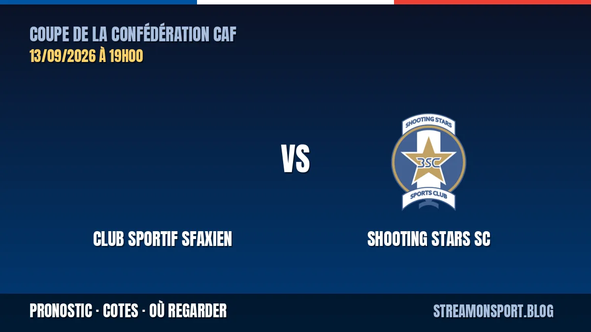 Club Sportif Sfaxien - Shooting Stars SC — Coupe de la Confédération CAF, pronostic et cotes