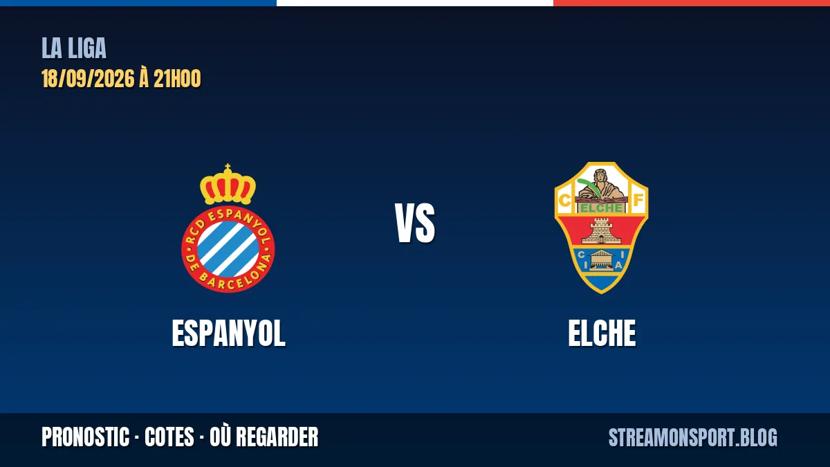 Espanyol - Elche — La Liga, pronostic et cotes