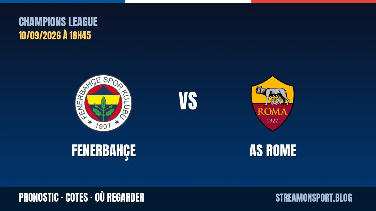 Fenerbahçe - AS Rome — Champions League, pronostic et cotes