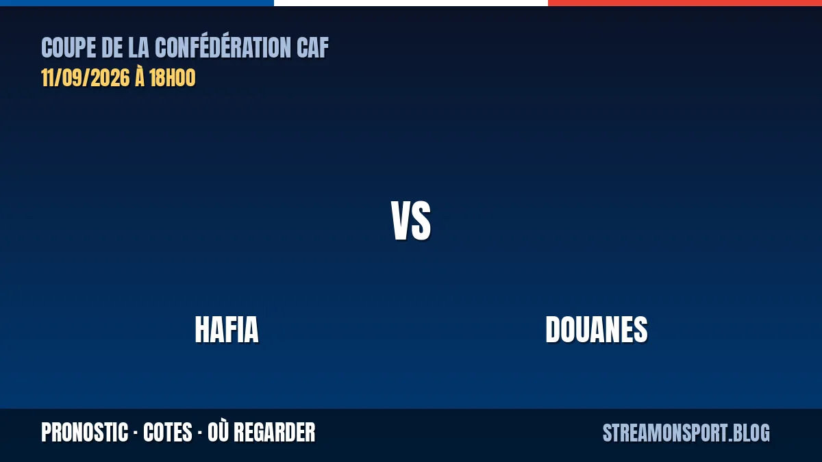 Hafia - Douanes — Coupe de la Confédération CAF, pronostic et cotes