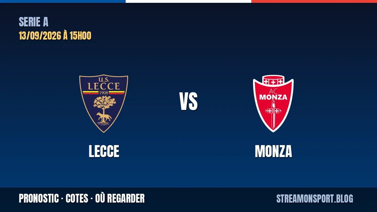 Lecce - Monza — Serie A, pronostic et cotes