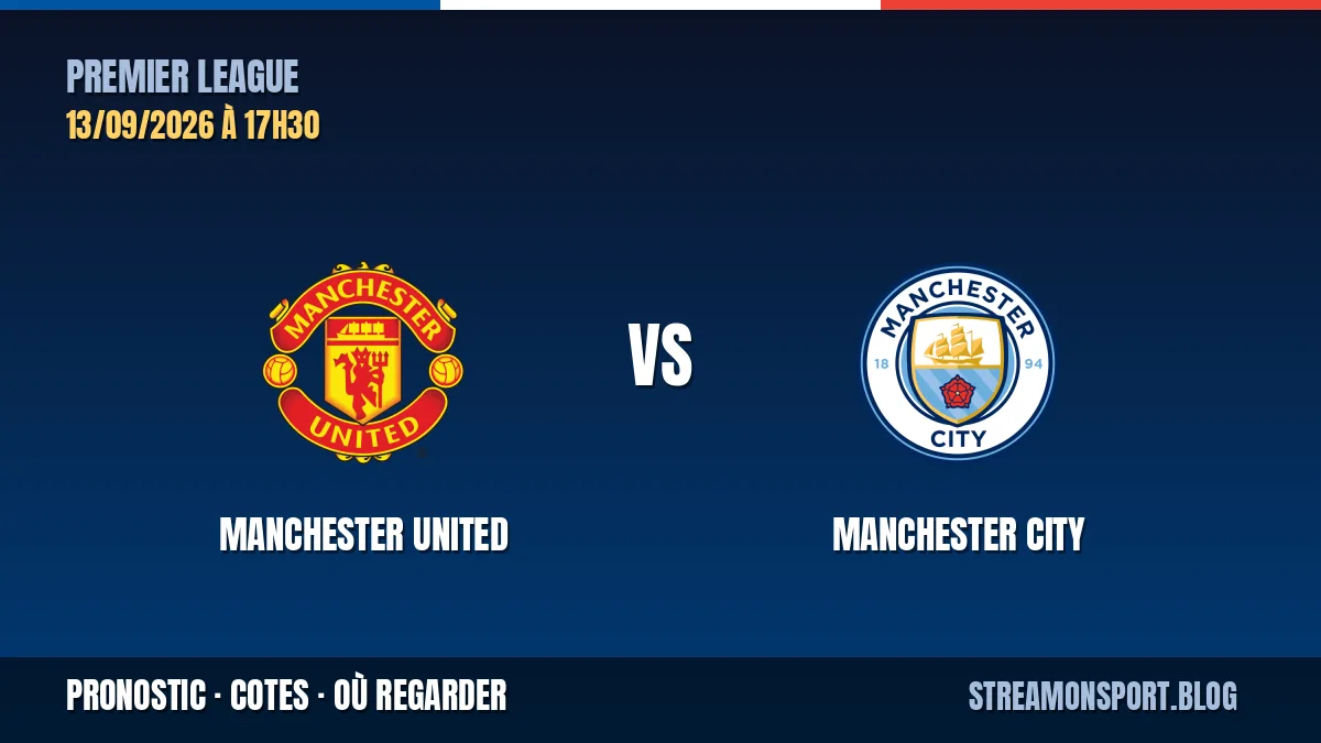 Manchester United - Manchester City — Premier League, pronostic et cotes