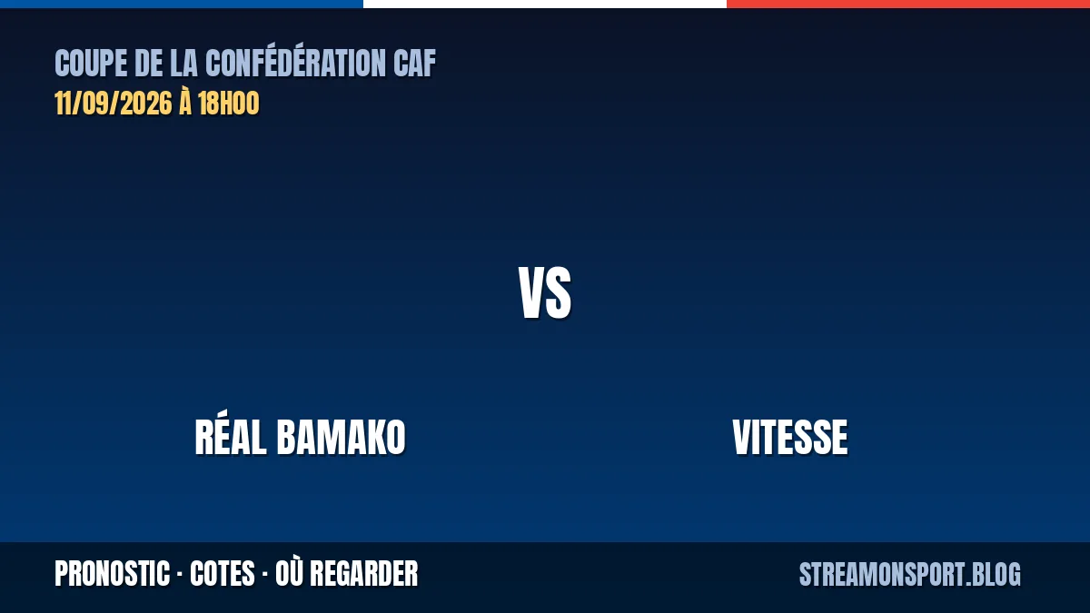 Réal Bamako - Vitesse — Coupe de la Confédération CAF, pronostic et cotes