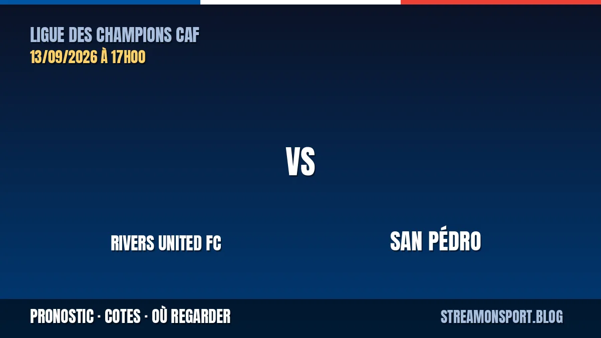 Rivers United FC - San Pédro — Ligue des Champions CAF, pronostic et cotes