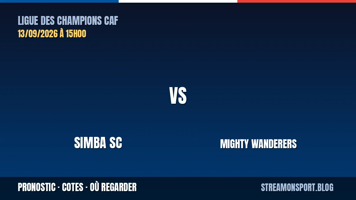 Simba SC - Mighty Wanderers — Ligue des Champions CAF, pronostic et cotes