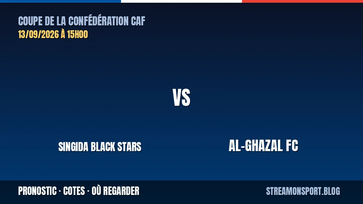 Singida Black Stars - Al-Ghazal FC — Coupe de la Confédération CAF, pronostic et cotes