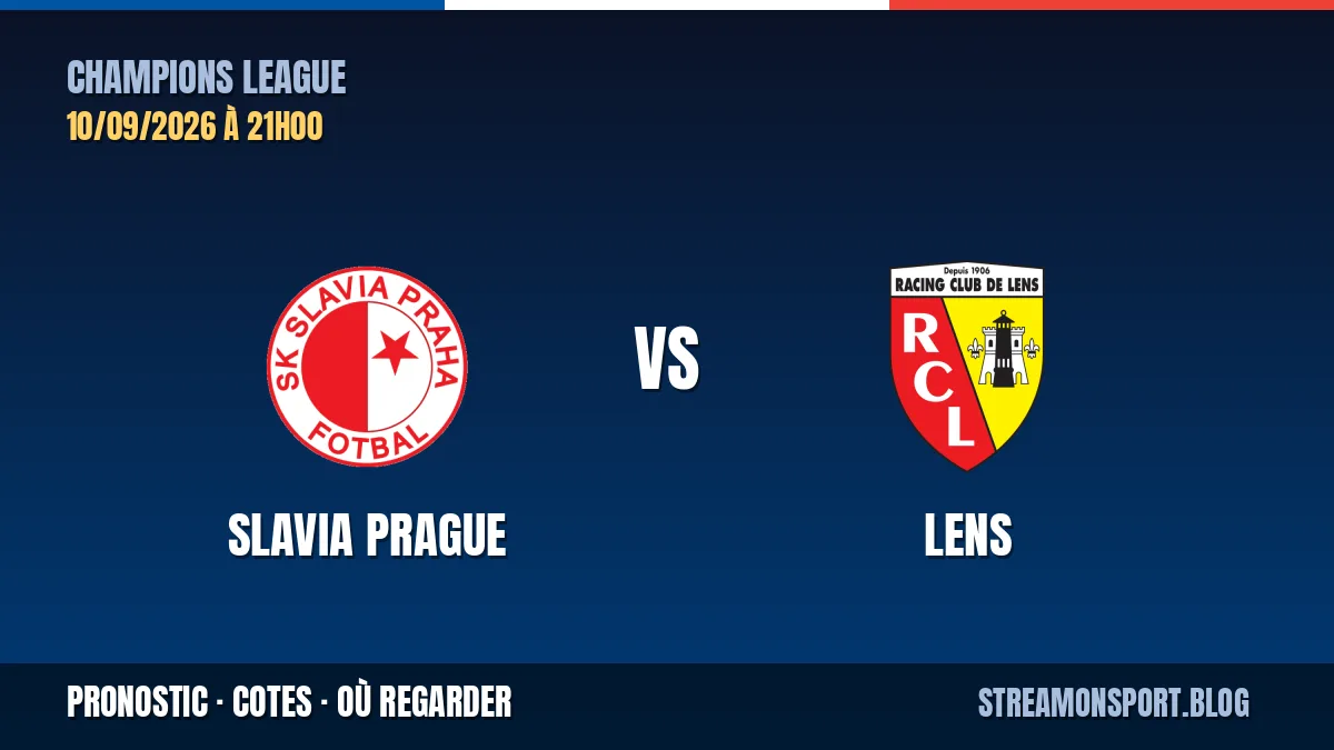 Slavia Prague - Lens — Champions League, pronostic et cotes