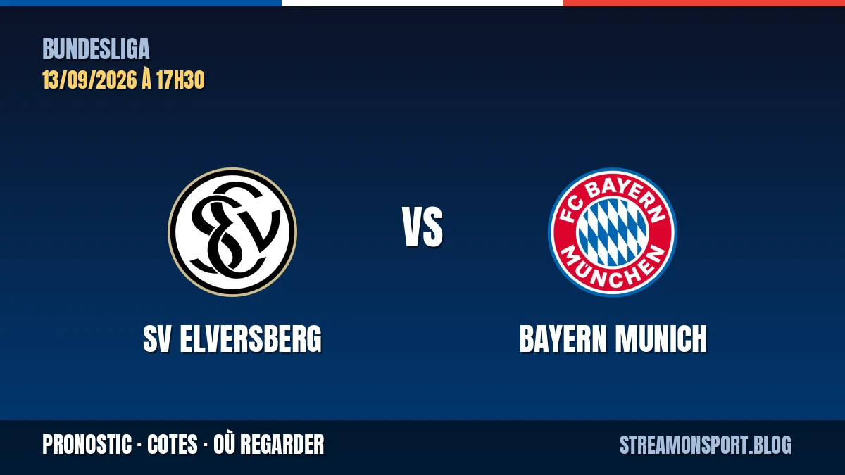 SV Elversberg - Bayern Munich — Bundesliga, pronostic et cotes