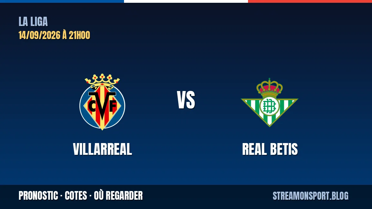 Villarreal - Real Betis — La Liga, pronostic et cotes
