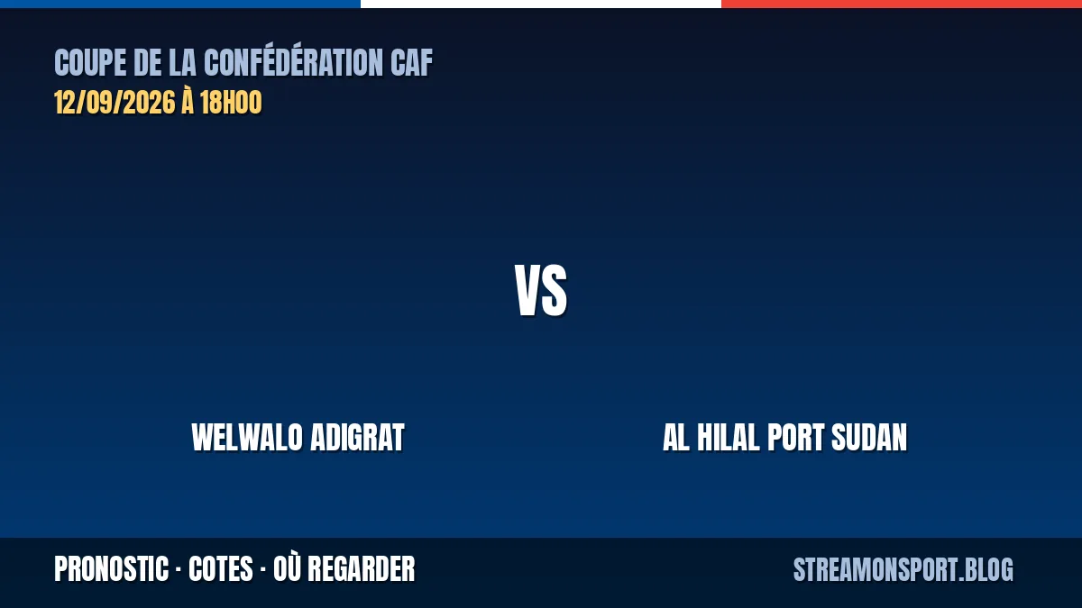 Welwalo Adigrat - Al Hilal Port Sudan — Coupe de la Confédération CAF, pronostic et cotes