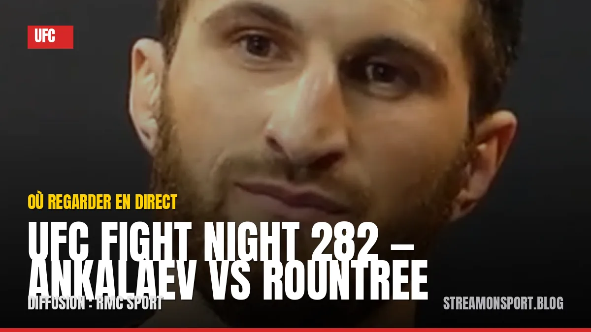 UFC Fight Night 282 — Ankalaev vs Rountree — où regarder en direct